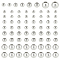 BENECREAT 200pcs 4 Styles 2~4x1.7~3mm Real Gold Plated Brass Beads, Platinum Seamless Smooth Round Beads Round Spacer Beads for DIY Earring Bracelet Necklace Jewelry Making