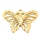 304 Stainless Steel Pendants, Butterfly Charms, Real 18K Gold Plated, 22x30.5x1.5mm, Hole: 2.2mm