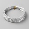 Aluminum Wire, Flat, for Crafts Jewelry Making, Silver, 1x0.3mm, about 65.62 Feet(20m)/Roll