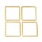 Brass Linking Rings, Lead Free & Cadmium Free, Square, Real 24K Gold Plated, 30x30x0.5mm, Inner Diameter: 26mm