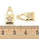 Латунные микропаве прозрачные подвески с фианитом KK-G492-03A-G-3