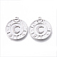 Латунные микропаве прозрачные подвески с фианитом KK-N232-169P-NF-1