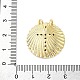 Латунные микро проложить кубического циркония подвески KK-S510-34G-02-3