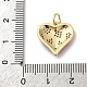 Латунь микропаве фианиты с подвесками из эмали KK-Q098-21G-B-3