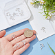 5 пара латунных подвесок с микропаве из прозрачных кубических цирконий FIND-BC0013-49-3