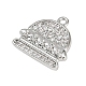 Латунные микропаве прозрачные подвески с фианитом KK-L238-16P-2