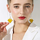 Латунные микро проложить кубического циркония подвески KK-BC0006-30G-7