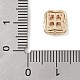 Латунные микро проложить кубического циркония бусы KK-K297-33G-01-3