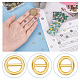 200 шт. 4 цвета мини-плоские круглые застежки из сплава FIND-NB0004-10-3