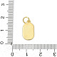 Латунь эмаль подвески KK-U068-05G-01-3