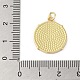 Подвески из латуни с эмалью в стойку KK-C052-35G-01-3