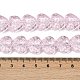 Прозрачные стеклянные бусины GLAA-H038-01I-4