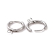 Фурнитура для сережек-колец Huggie Hoop из нержавеющей стали 304 STAS-J400-36P-2