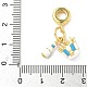Латунные эмалированные европейские подвески с подвесками KK-I355-21G-02-3