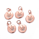 Латунные микропейв с кубическим цирконием asl charms X-KK-G360-11RG-1