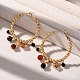 Круглые серьги-кольца из латуни EJEW-R014-16G-2