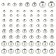 200шт 4 стиля латунные бусины KK-BC0013-83-1