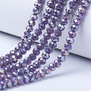 Стеклянные бусины с гальваническим покрытием  EGLA-A034-P3mm-B05
