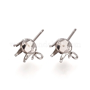 Серьги-гвоздики из нержавеющей стали марки 304 STAS-L238-026C-P