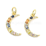 Латунные микро проложить кубического циркония подвески ZIRC-L077-038G