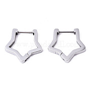 Серьги-кольца Huggie Hoop из нержавеющей стали 304 STAS-R115-23P