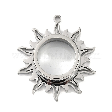 Подвески-медальоны из нержавеющей стали 304 STAS-S132-08P-02-1
