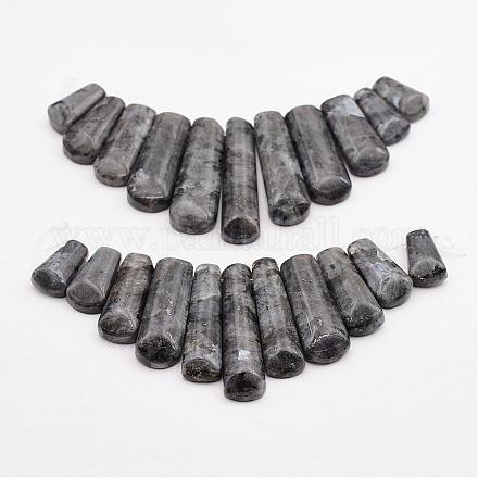 Натуральные нити бус из ларвикита G-P298-J01-1