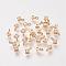 Brass Cubic Zirconia Pendants, Nickel Free, Real 18K Gold Plated, Rhombus, 6x4x2mm, Hole: 1mm