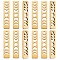 20Pcs Ion Plating(IP) 304 Stainless Steel Pendants, Rectangle with Phase of the Moon, Real 18K Gold Plated, 26x6x1.5mm, Hole: 2mm