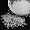 8/0 Frosted Round Glass Seed Beads, White, Size: about 3mm in diameter, hole:1mm, about 1101pcs/50g