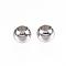 Tarnish Resistant 304 Stainless Steel Beads, Rondelle, Stainless Steel Color, 4x3mm, Hole: 2mm