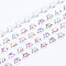 Brass Rhinestone Strass Chains, Rhinestone Cup Chains, Silver Color Plated, Crystal AB, 2.8mm, about 10yards/bundle