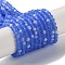 Imitation Jade Glass Beads Strands, Half AB Color Plated, Faceted, Frosted, Rondelle, Coconut Brown, 3.5~3.8x3mm, Hole: 1mm, about 105~110pcs/strand, 29~31cm