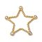 Golden 304 Stainless Steel Rhinestonet Pendants, Star, 23.5x24x2mm