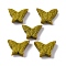 Cinnabar Beads, Carved Lacquerware, Butterfly, Goldenrod, 21x15x8.5mm, Hole: 1.5mm