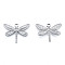 Non-Tarnish 201 Stainless Steel Pendants, Dragonfly, Stainless Steel Color, 20x25x2mm, Hole: 2mm