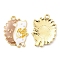 Alloy Enamel Pendants, Golden, Hedgehog Charm, Camel, 28x20.5x2mm, Hole: 2mm