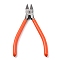 Chrome-vanadium Steel Jewelry Pliers, Side Cutting Plier, with Plastic Handles, Coral, 16.3x8.1x1.15cm