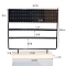 Iron Jewelry Display Stand, with Wood Base, Black, 7x30x29.2cm