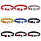 9Pcs 9 Colors Survival Polyester Cord Bracelets Set with Alloy Anchor Clasps, Mixed Color, 8-1/2 inch(21.5cm), 1Pc/color