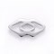 Tarnish Resistant 304 Stainless Steel Links connectors, Double Rhombus, Stainless Steel Color, 19.5x10.5x1mm, Hole: 4x6mm