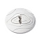 Detachable Alloy Candle Lids, Scented Candle Topper Shades, Jar Candle Accessories, Flat Round with Mountain Contour Line Pattern, Platinum, 81x24mm