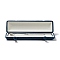 Rectangle Velvet Necklace Boxes, Jewelry Pendant Necklace Gift Case with Iron Snap Button, Marine Blue, 23.4x6.1x3.35cm