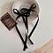 Bowknot streamers Plastic Claw Hair Clips, Black, 210mm