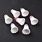 Sport Ball Theme Opaque Resin Pendants, Badminton Charms, with Platinum Plated Iron Loops, Mixed Color, 37.5x26mm, Hole: 2mm