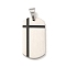 304 Stainless Steel Pendants, Rectangle Charm, Mixed Color, 34.5x17.5x2mm, Hole: 7x5.5mm