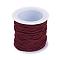Elastic Cord, Dark Red, 1mm, about 22.96 yards(21m)/roll