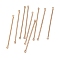 Ion Plating(IP) 304 Stainless Steel Connector Charms, Bar Links, Rose Gold, 35x2x1mm, Hole: 1mm