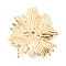 Rack Plating Brass Pendants, Cadmium Free & Nickel Free & Lead Free, Light of Sun Charm, Real 18K Gold Plated, 31.5x29x1.5mm, Hole: 1mm and 1.8mm