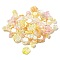 Opaque Acrylic Beads, Mixed Shapes, Gold, 11~23x12.5~30x2.5~10.5mm, Hole: 1~2mm